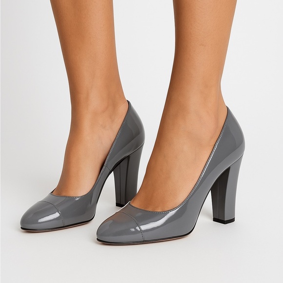 Stella McCartney Shoes - Stella McCartney Patent Leather Grey Pumps/ 7.5